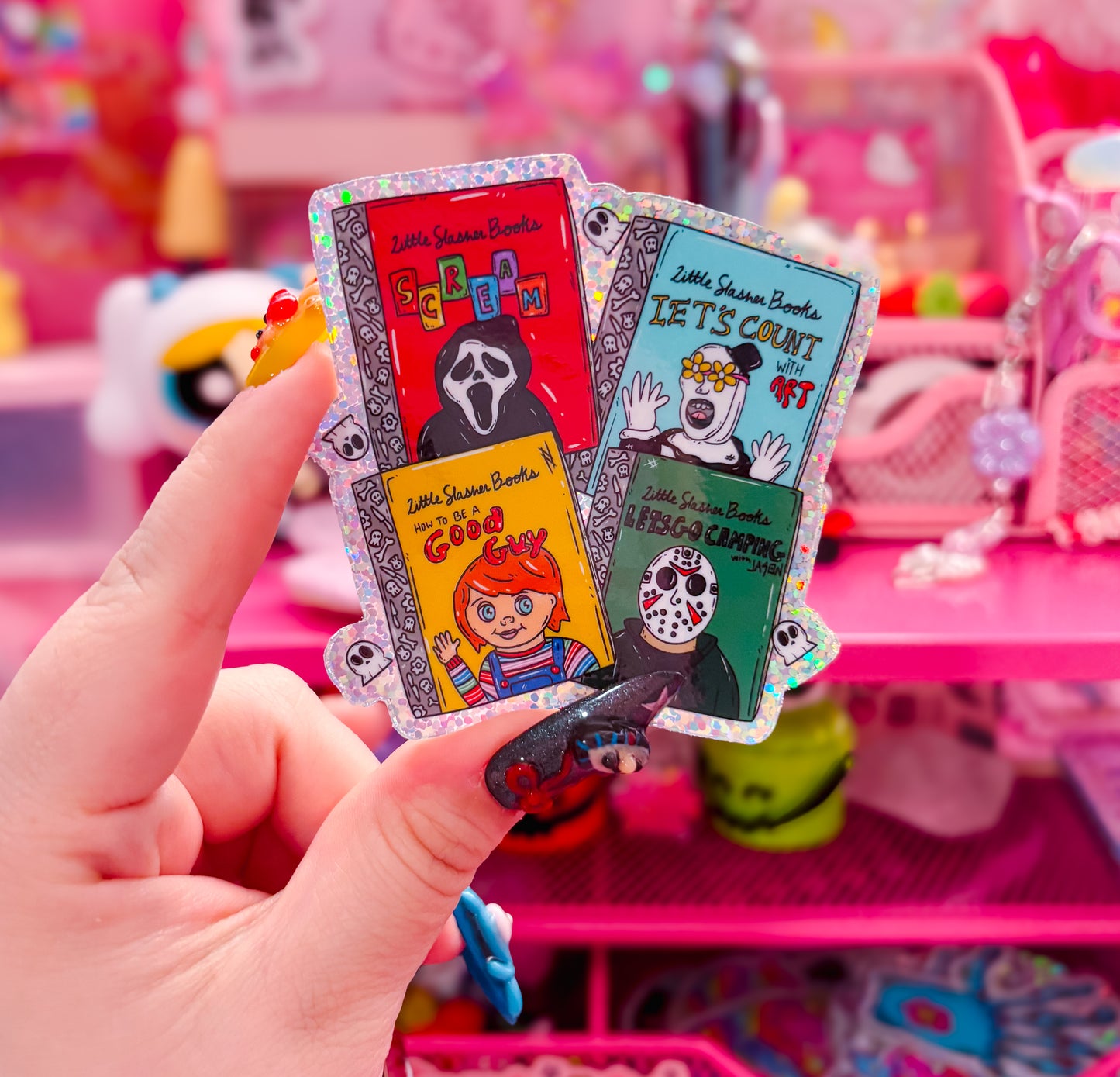 Slasher books sticker