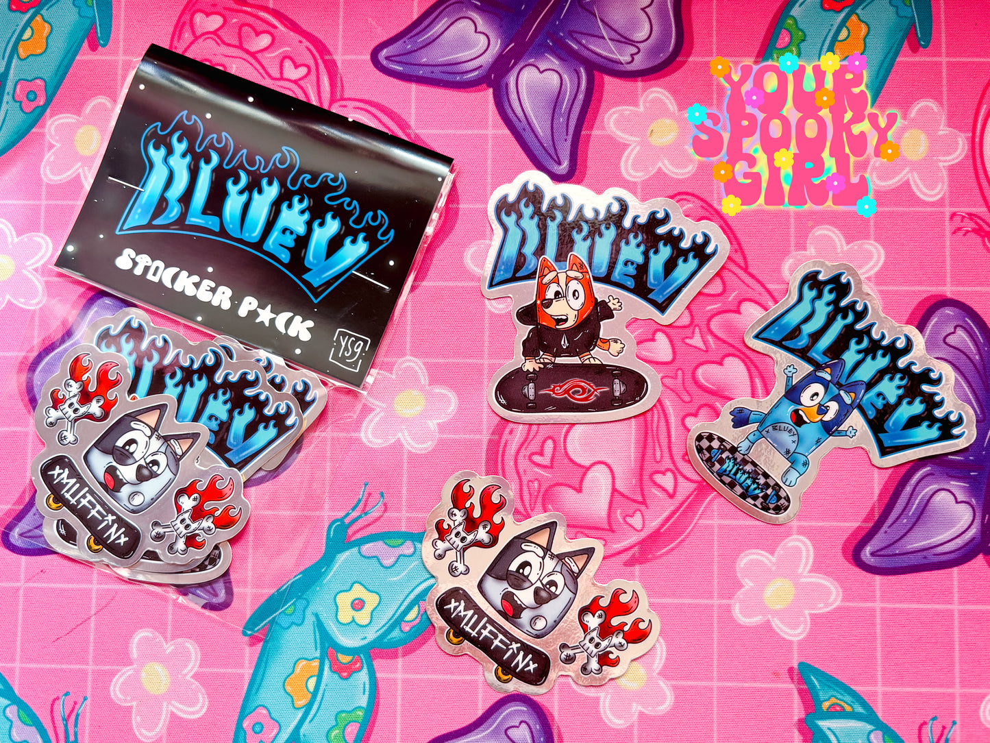 Sk8r Dogs sticker packs