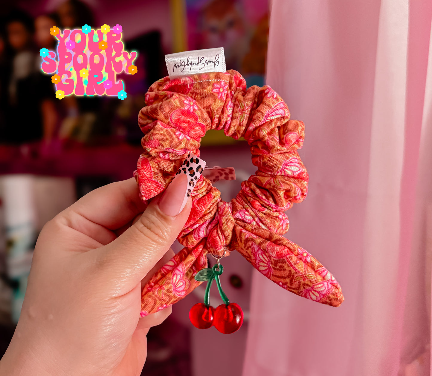 BabyGirl cherries KnottyBow charmz