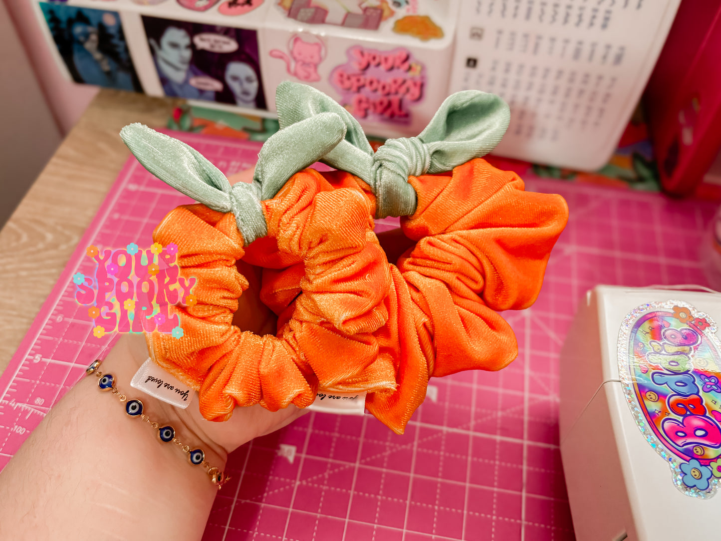 Punkin scrunchie pre order 🎃
