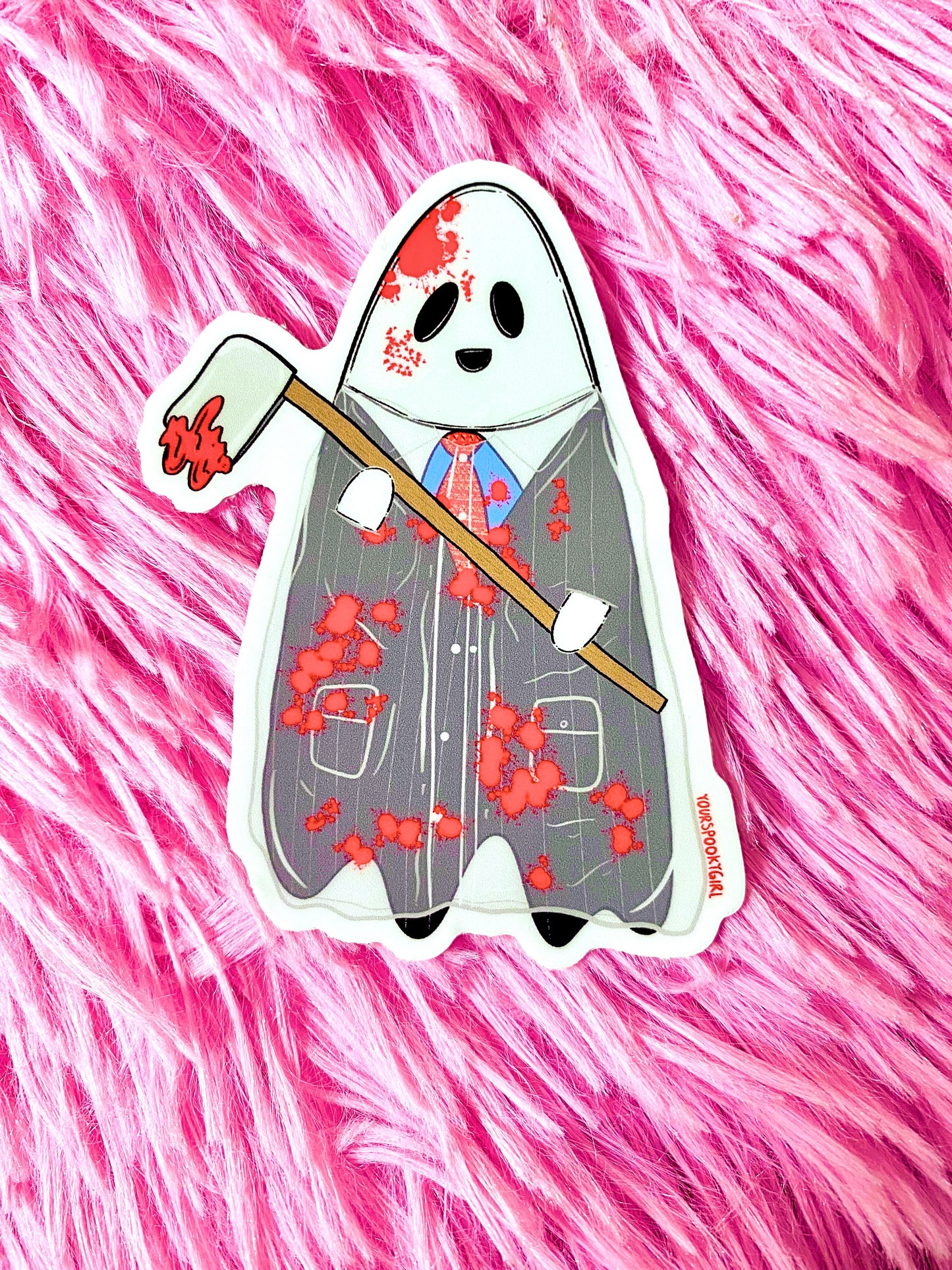 Psycho Ghost Sticker