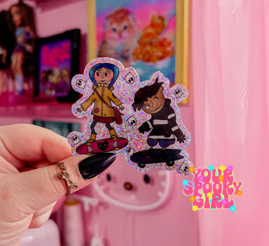 Button skaters sticker