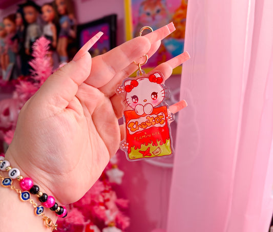 Hot Chips Kitty keychain
