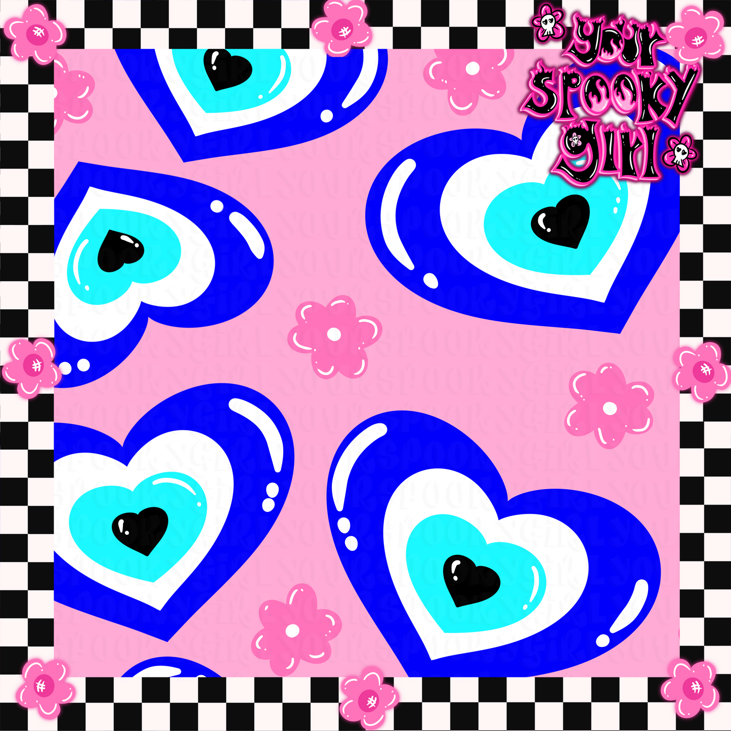 Evil eye heart