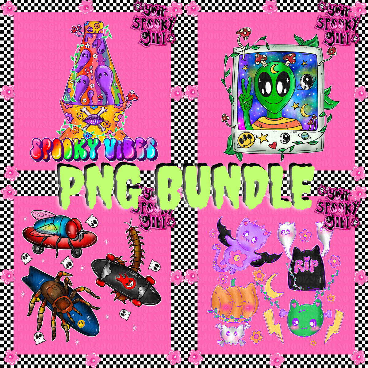 BFF collab PNG bundle – YourSpookyGirl