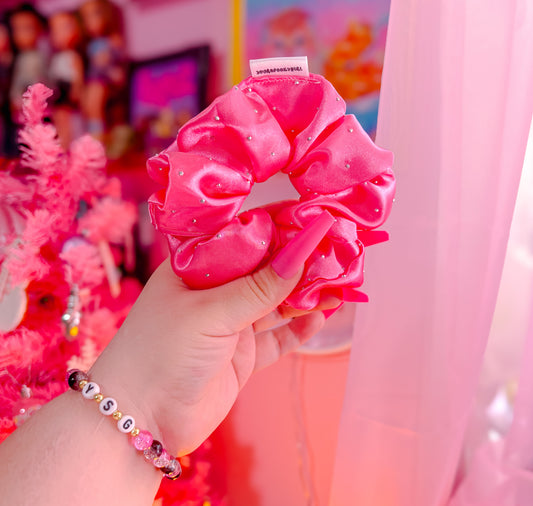 hot pink rhinestones