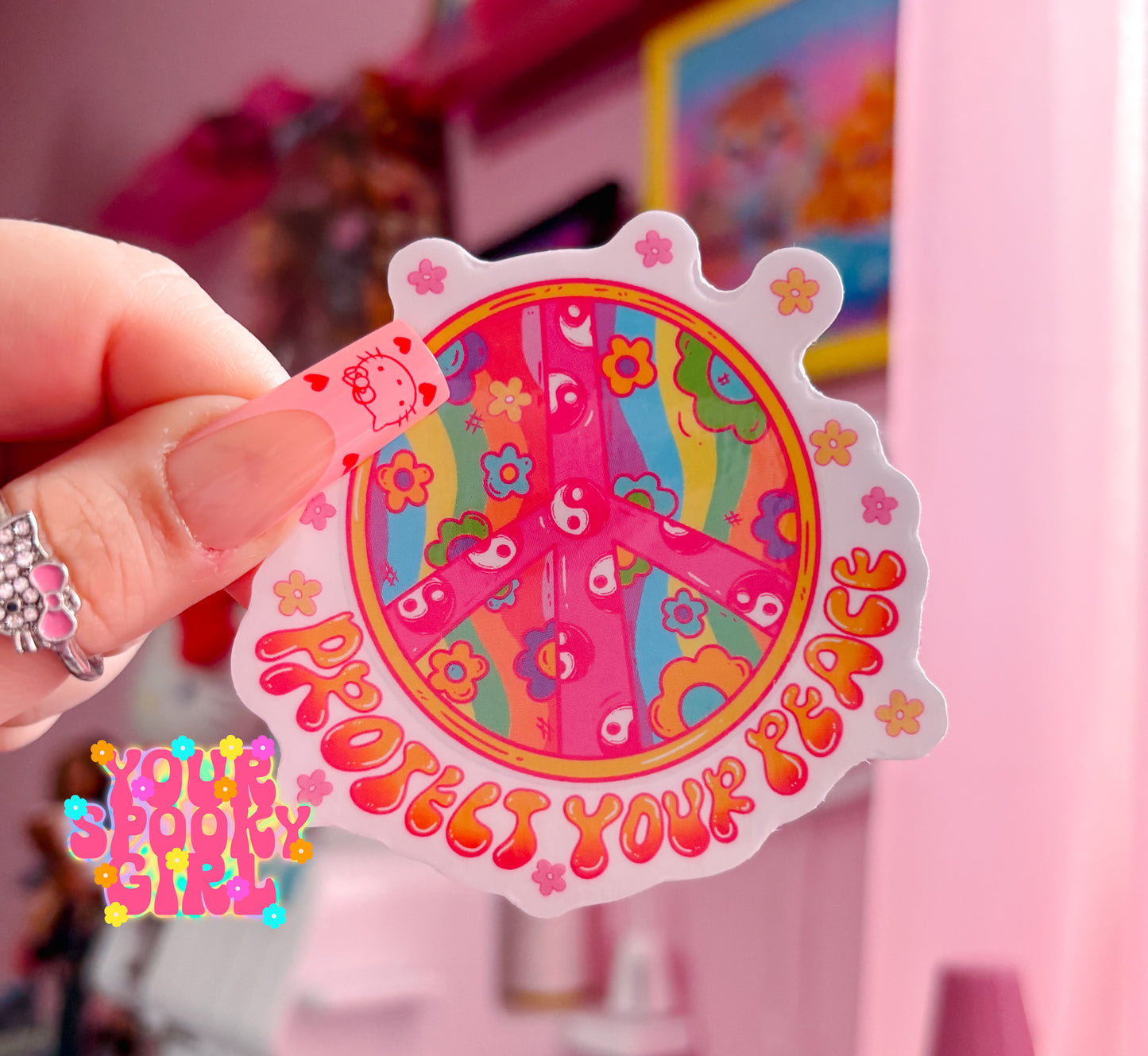 Protect your peace sticker
