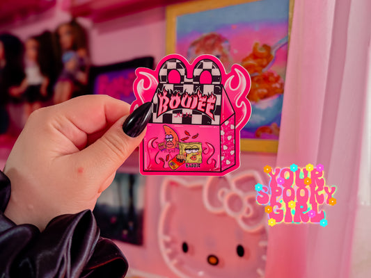 Baddiebob meal sticker