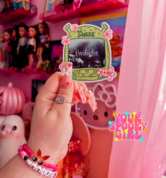 Green hoa hoa title tv sticker