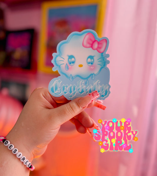 Crybaby Kitty sticker