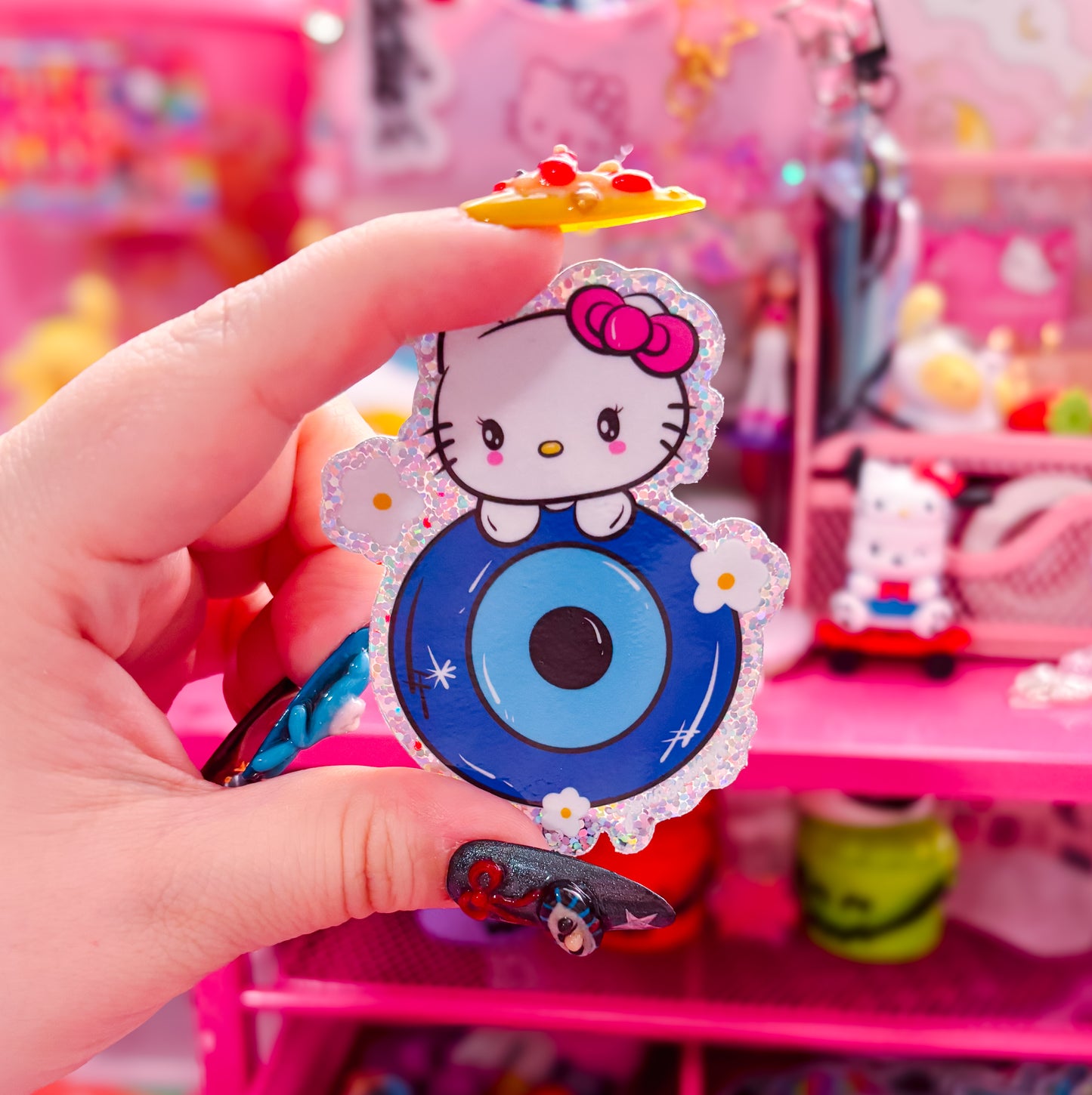 Evil Eye Kitty sticker