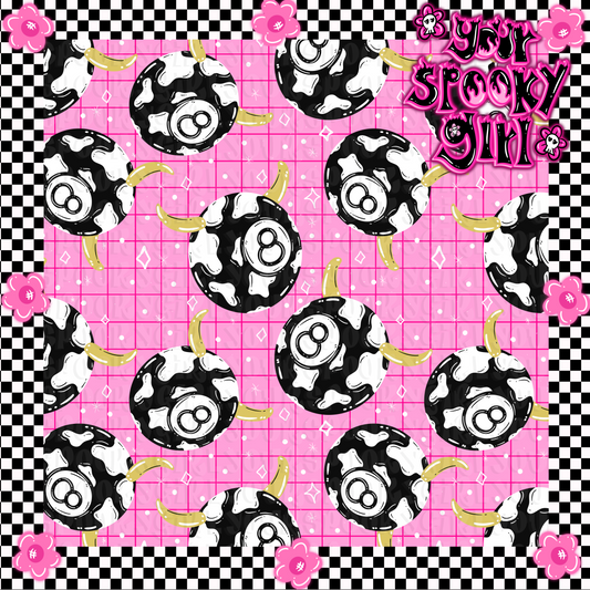 8 ball Cow print bundle