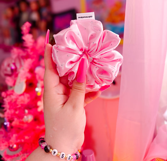baby pink rhinestones