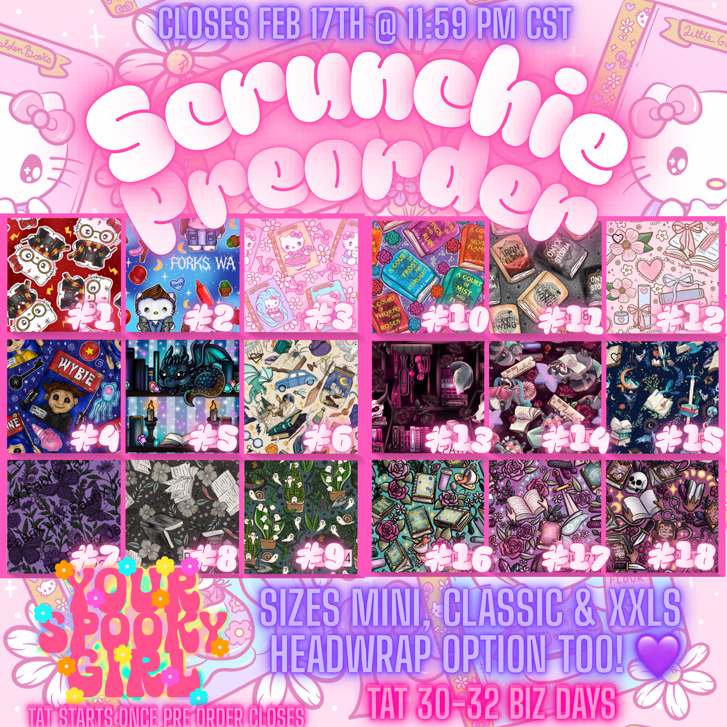 02/13 scrunchie pre order