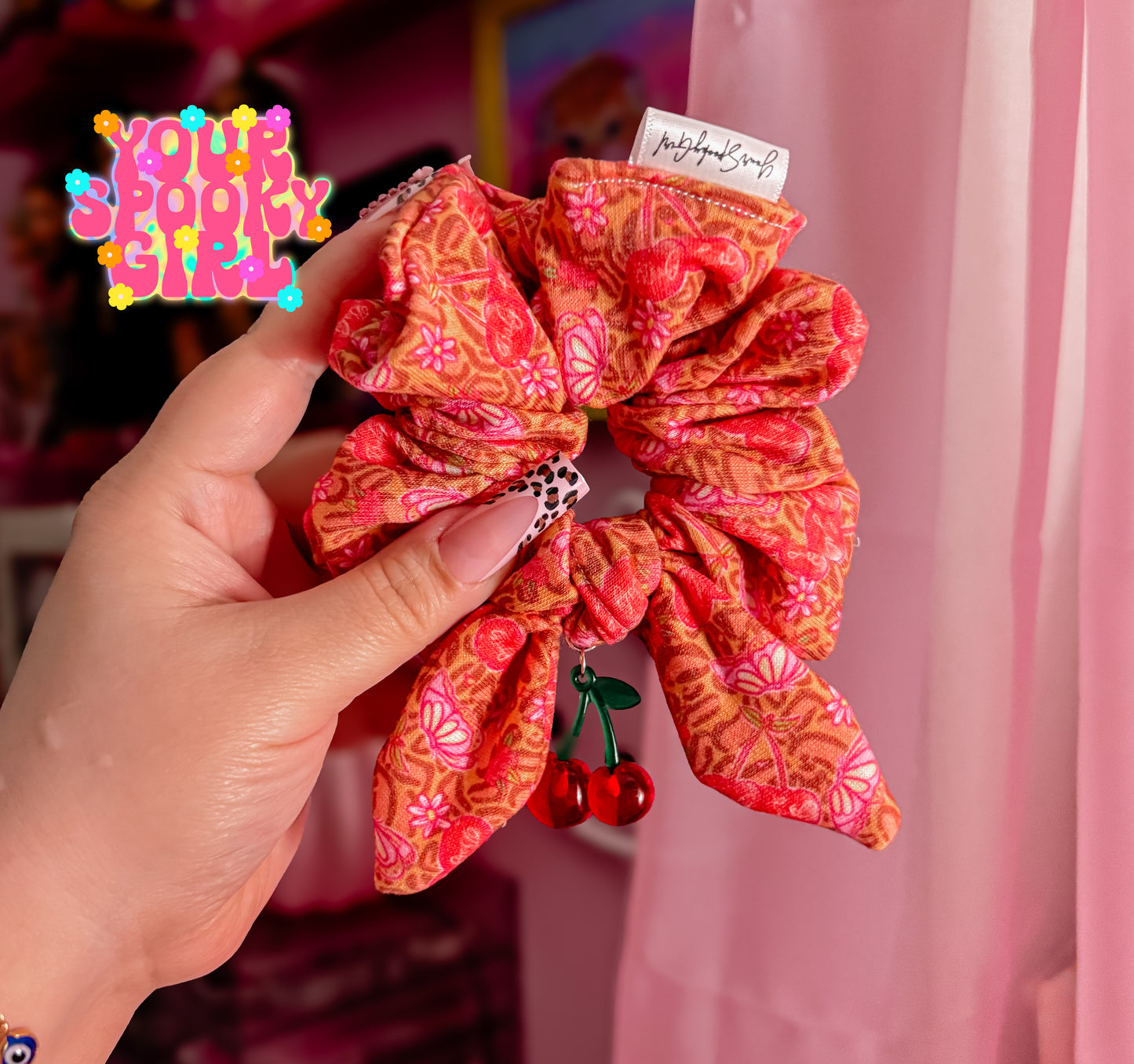 BabyGirl cherries KnottyBow charmz