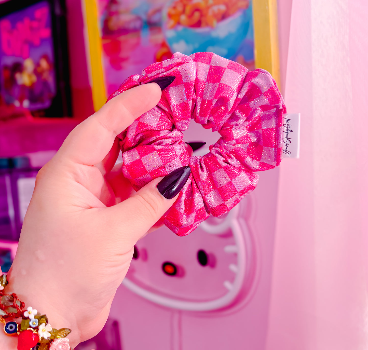 Pink glitter Chex
