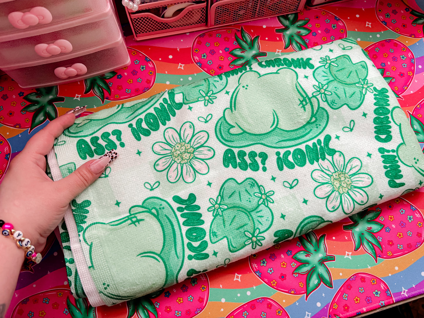 Frog A$$ towel