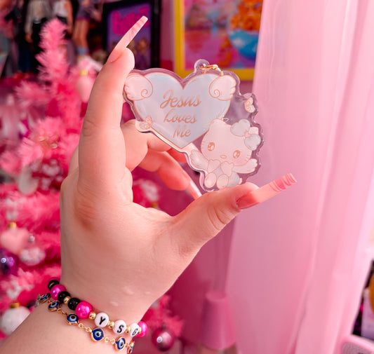 Jesus loves you keychain