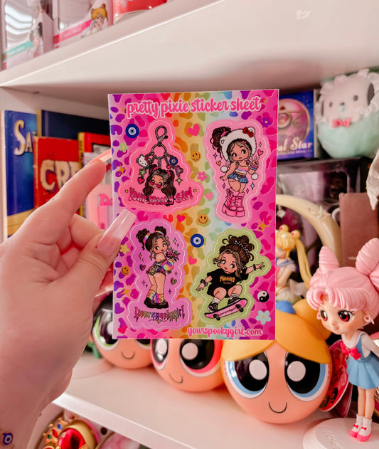 Pretty Pixie sticker sheet
