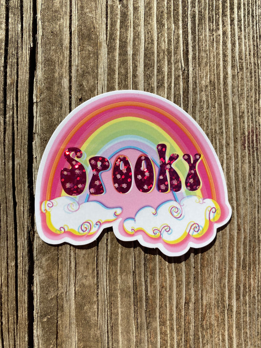 Spooky Rainbow Sticker