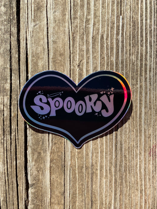 Spooky Holographic Sticker